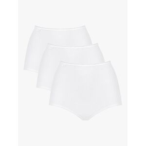 Sloggi 24/7 Microfibre Maxi Briefs, Pack of 3 - White - Female - Size: 16