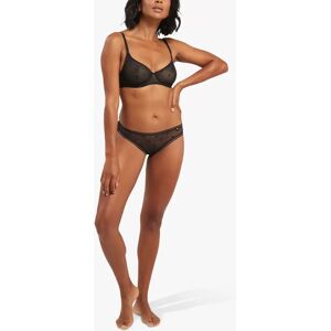 Nudea Logo Mesh Knickers, Black - Black - Female - Size: L