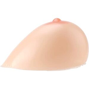 Dfgge Self Adhesive Realistic Silicone Breast Forms Bra Enhancer Inserts Artificial Fake Boobs for Crossdresser Transgender Mastectomy Prosthesis,Nude,1400g/pair