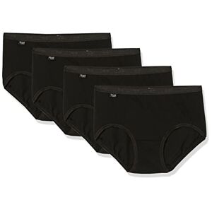 Sloggi Womens Multipacks Midi 4 Pair Cotton Pack Size 10 in Black