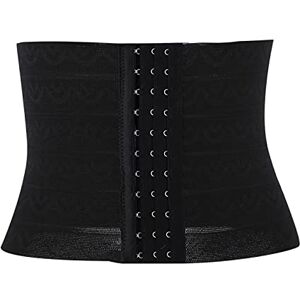 Agatige Womens Waist Cincher Corset，Breathable Body Shapewear Waist Trainer Tummy Control Girdle Band (L-Black)