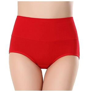 Knickershja200319691yyya355 Ladies Knickers Size 14 Women's Underwear Panties Ladies Full Briefs Womens Tummy Control Underwear Cotton Underwear Ladies Briefs Womens High Waisted Knickers Stretchy Hip Lifting Red