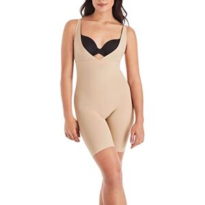 Maidenform Women's Take Inches Off - Unitard Bodysuit, Beige (Body Blush), XXL