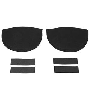 linxiaojix Women Shoulder Pads, Soft Sponge Thicken Breathable Black Shoulder Enhancer for Shirts for DIY Crafts