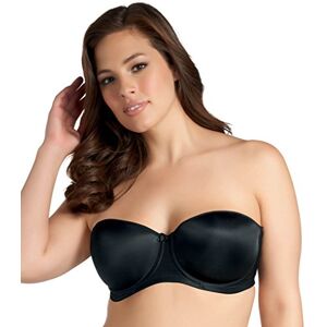 Elomi Women's Smoothing Underwire Foam Molded Strapless Bra, Black, 42FF