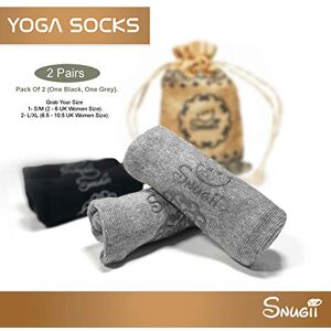 Snugii nON sLIP gRIPPY yOGA sOCKS fOR wOMEN mADE OF (Small, Set of 2)