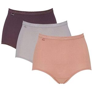 Sloggi Women's Basic Maxi 3 Pack Plain Brief, Yellow (Yellow (Plum Light Combination V005), 10 UK (38 EU)