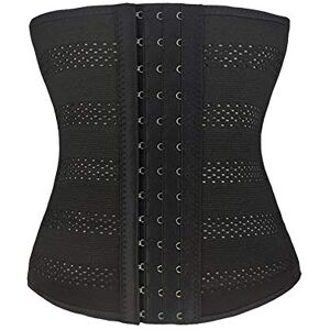 E&D Women Spandex Waist Training Trainer Cincher Corset Short Body Shaper Black (XS(waist 24-25.5''), 1 Black)