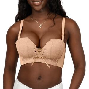 FallSweet Add Two Cups Bras Brassiere for Women Push Up Padded Unlined