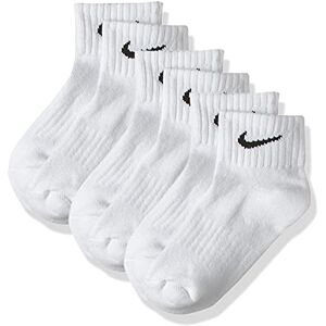 Nike Cushion Value One Quarter Sock - White/Black, M