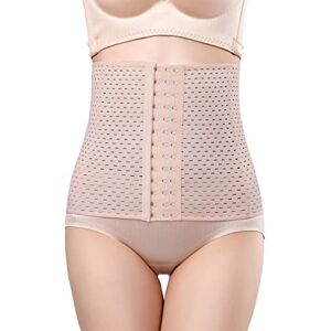 Women Shaperwear UK Breathable Waist Tummy Girdle Belt Sport Body Shaper Trainer Control Corset Bodysuit with Snaps Womens Sports Bras Brown