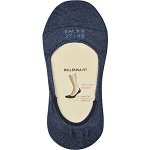 FALKE Women's Invisible Step Liner Socks, Cotton, Blue (Navyblue 6499), 2.5-3.5 (1 Pair)