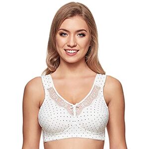 Susa Women's Damen BH ohne Bügel 8087 Wireless Bra, Multicoloured (Champagne Printed 224), 52 DD