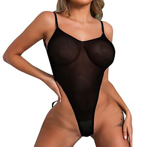 WILLBEST womens sexy christmas costume plus size underwear g-string pvc outfits for women black corselette with suspenders bum lifter with thong g-string sexy panties fishnets sleepwear dress sexy christmas