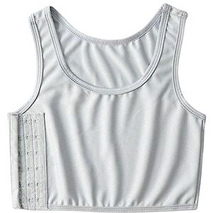 vreplrse Lesbians Short Wrapped Vest Summer Corset Breathable Chest Shaping Underwear Clothes Adjustable Tops Running Casual, Gray M