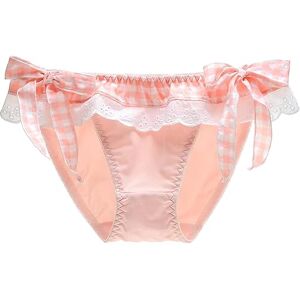 ZooChest Women's Knickers Cotton Underwear Women Maid Clothes Ladies Full Briefs Cute Panties for Women Sissy Clothing Red/Orange Panty M