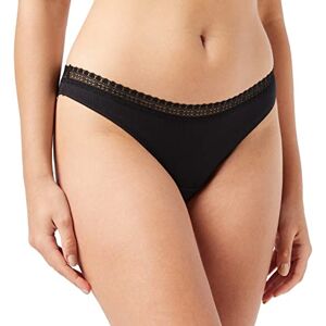 Sloggi Women's GO Ribbed Brazil C2P Underwear, Black Combination, M (Pack of 2)