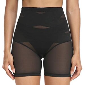 Derssity Women's Tummy Control Knickers High Waisted Shapewear Shorts Slimming Shaping Underwear Butt Lifter Panty Shaper(B2,L) Black