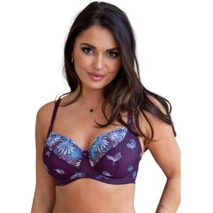 Pour Moi Womens 7702 St Tropez Full Cup Bra - Purple Viscose - Size 32e