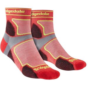 Bridgedale - Mens Trail Running Ultralight T2 Coolmax Sport 3/4 Crew Socks - Red Nylon - Size Uk 12-15