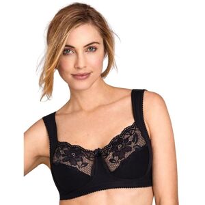 Miss Mary Of Sweden Womens 2105 Lovely Lace Wireless Full Cup Bra - Black - Size 42dd