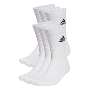 adidas Crew 6 Pack Socks White 6/5-8 male