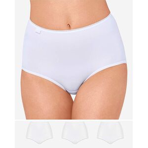 Sloggi 3pk Microfibre Maxi Briefs White White 14 Female