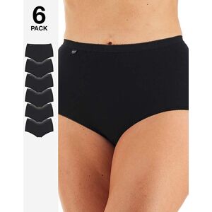 Sloggi 6 Pack Basic Maxi Briefs Black 12 Female