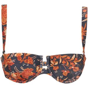 Zimmermann , Dark Navy Floral Balconette Bra ,Multicolor female, Sizes: XS