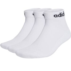 adidas Essentials Ankle 3 Pack Socks White/Black 4.5 - 5.5 unisex