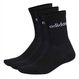 adidas Half Cushioned Crew 3 Pack Socks - unisex - Black/White - 4.5 - 5.5