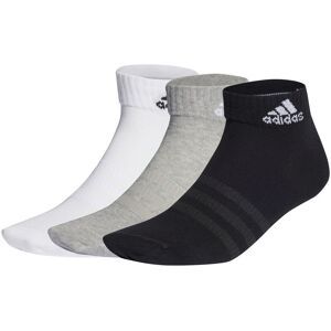 adidas Thin And Light Ankle Socks 3 Pairs Gry/White/Black Ladies 4-8 male