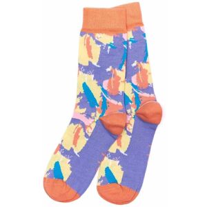 Purple Ladies Abstract Ankle Socks   Coniston Moshulu