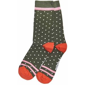 Green Ladies' Spotty Ankle Socks   Eclair 2 Moshulu