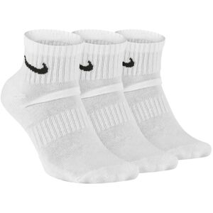 Nike Everyday Cush Ankle Sports Socks 3 Pack  - white