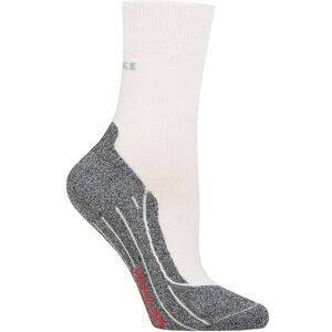 Ladies 1 Pair Falke RU4 Cushioned Run Socks White 5.5-6.5 Ladies  - White - Size: 5.5-6.5 Ladies