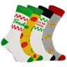 BOXT Socks 4 Pairs Novelty Soft Cotton Pizza Socks Socks in a Gift Box