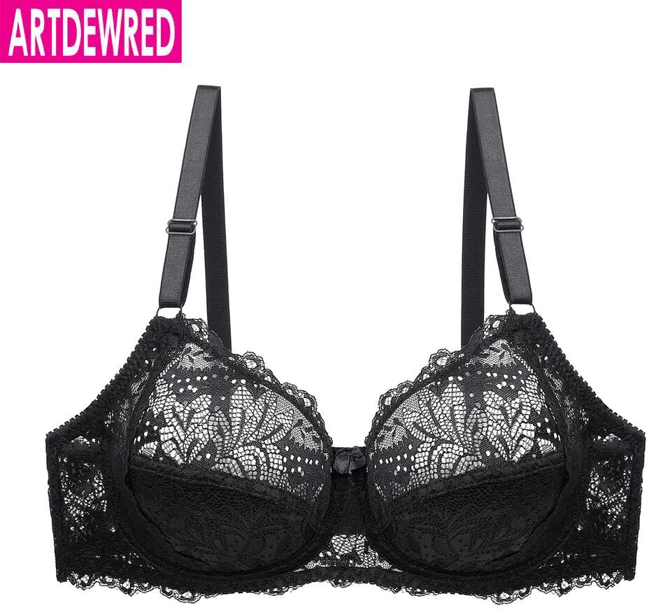 Artdewred Lingerie Women Bra Lace Floral Bralette Lingerie Underwire Bras Unlined Underwear Plus Size Brassiere