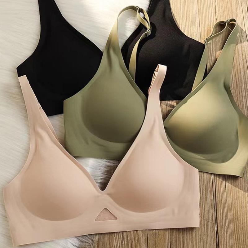 To Be Fashion Seamless Bras for Women Wireless Underwear Push Up Brasiere Deep V Bralette Comfort Female Thin Invisible Bra Sexy Lingerie