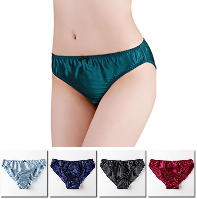 Betterring Sexy Women Ladies Satin Silky Briefs Panties Lingerie Underwear Knickers Large Size