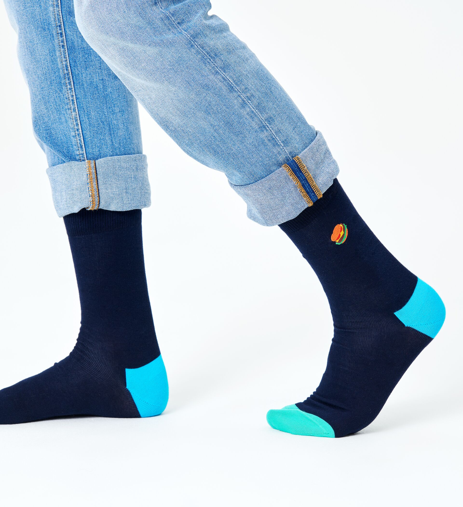 Happy Socks Women's Hamburger Sock, Multicolour (Multicolour 900