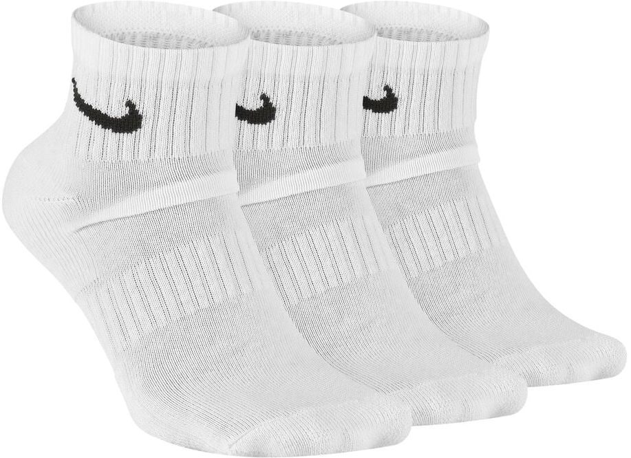 Nike Everyday Cush Ankle Sports Socks 3 Pack  - white