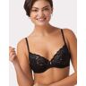 Maidenform Comfort Devotion Your Lift Underwire Bra, Convertible Straps Black/Evening Blush 34B Women's