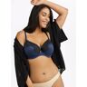 Maidenform Comfort Devotion Your Lift Underwire Bra, Convertible Straps Navy Eclipse/Black 34B Women's