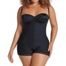 Leonisa Women's PowerSlim Open Bust Boyshort Body Shaper in Black (018678N)   Size XL   HerRoom.com