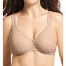 Olga Women's Lace Sheer Leaves Underwire Minimizer Bra in Beige (35519)   Size 44D   HerRoom.com