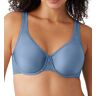 Wacoal Women's Basic Beauty Full Figure Seamless Underwire Bra in Coronet Blue (855192)   Size 36H   HerRoom.com