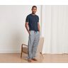 Tchibo Pyjama mit gewebter Hose blau S male