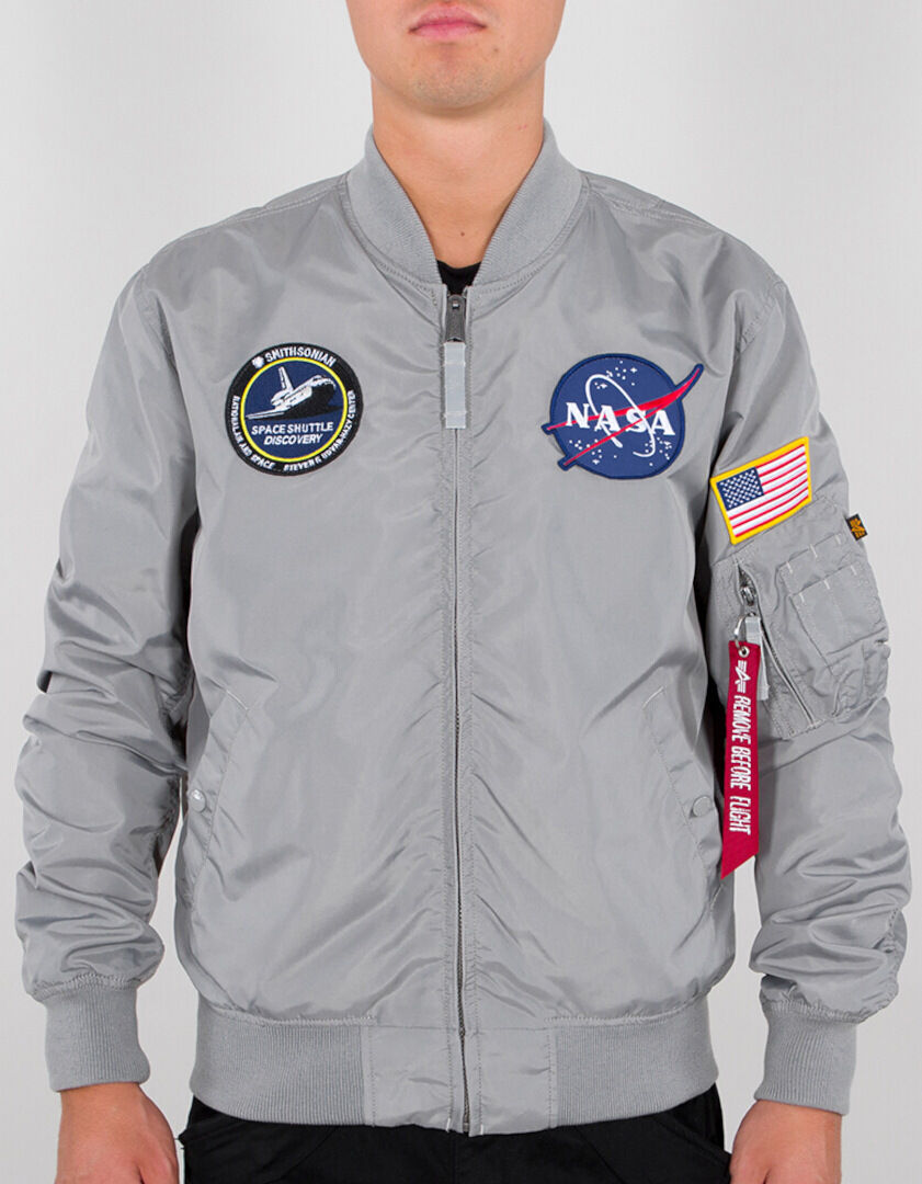 Alpha Industries MA-1 TT NASA Reversible II Jacke Silber L