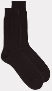 Intimissimi Socken aus satinierter Fil d'Ecosse-Baumwolle Mann Braun Größe 40-41